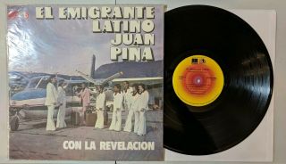 Juan Pina Con La Revelacion - El Emigrante Latino Lp Colombia Cumbia Vg,