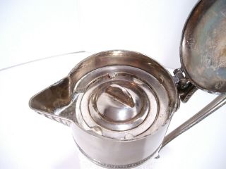 VINTAGE LARGE SILVER PLATED AND CUT GLASS DECANTER 3