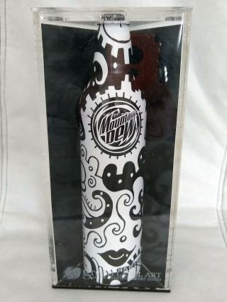 Billy The Artist Mountain Dew Green Label Art Ltd Edition Bottle & Display Case