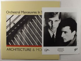 Omd Architecture & Morality Epic Lp Nm Promo W/ Press Glossy