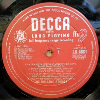 The Rolling Stones No.  2 Og Uk Unboxed Red Decca Records Lp Lk 4661 Xarl 2a/2a