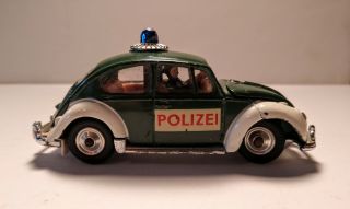 Vintage Corgi Toys Diecast Polizei Volkswagen 1200 Saloon Vg