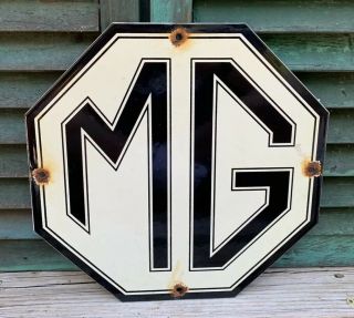Vintage Gm General Motors Porcelain Gas Service Station Pump Plate Sign