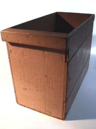 Old Mobiloil Gargoyle Wooden Crate