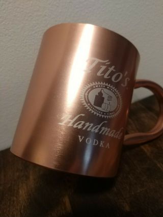 Tito ' s Handmade Vodka Copper Moscow Mule Cup Mug Titos, 2