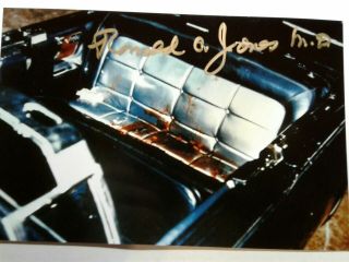 Dr.  Ronald Jones Hand Signed 4x6 Photo - John F.  Kennedy Assassination - Rare