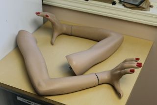 Need Arms/hands For Your Vintage Composition Life Size Female Mannequin?