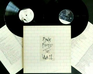 Pink Floyd Nm 2 Lp Uk 1st 1979 The Wall,  Inners Harvest Emi Sticker No Barcode
