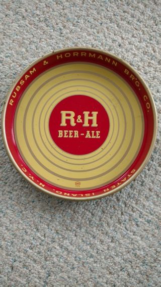 R & H Beer - Ale Tray,  Rubsam & Horrmann Br 
