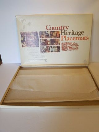 Set of 6 Vintage John Deere Country Heritage Vinyl Placemats 3
