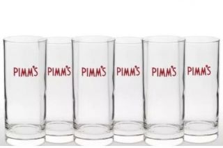Pimm’s 12oz High Ball Glasses With Stirrers X 6