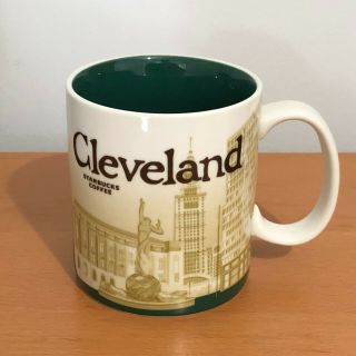 Starbucks Cleveland Collector Coffee Mug Global City Icon Series 16 Oz 2008