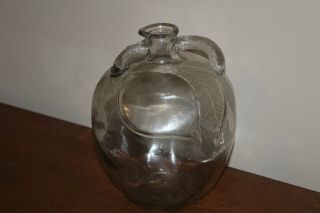 Vintage Glass White House Apple Vinegar Apple Shaped Bottle patent applied for 2
