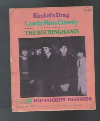 The Buckinghams - " Kind Of A Drag " - Hip - Pocket Record Hp - 14 (45 Rpm)