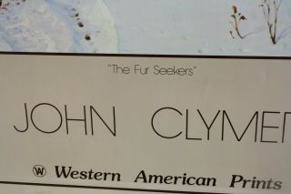 John Clymer Poster 1980 the Fur Seekers 27 by 23 3