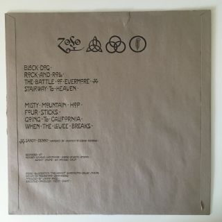 Led Zeppelin IV by Led Zeppelin - Vinyl LP 1971 - Collector ' s Item 7
