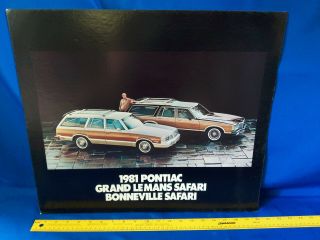 1981 Pontiac Grand Le Mans Safari Bonneville Safari Dealership Sign Poster Car