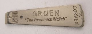 Gruen " The Precision Watch " Advertising Watch Case Opener - Curvex Veri - Thin