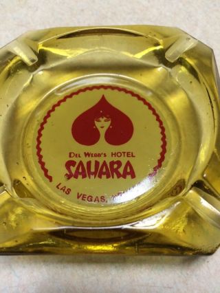 Vintage Del Webb ' s Sahara Hotel Ashtray 2