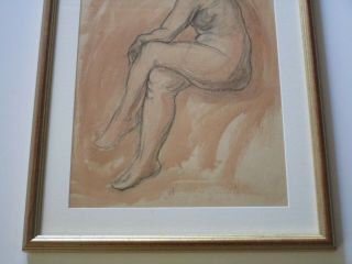 ADELE WATSON ANTIQUE PAINTING 1930 ' S NUDE RARE WOMAN FEMALE ART DECO 4