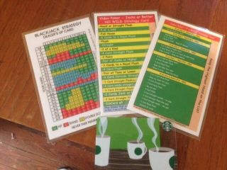 Set Of Large Casino Strategy Cards