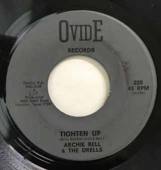 Archie Bell & The Drells - Tighten Up Ovide Rare Texas Soul Funk