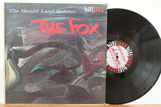 Harold Land Quintet Lp “the Fox” Hifi Jazz 612 Mono Promo Rare