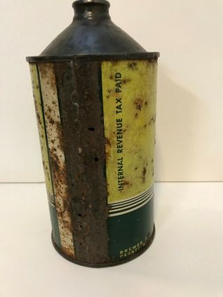 Beverwyck Quart Cone Top beer can 3