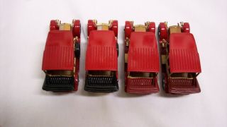 FOUR “MATCHBOX” YESTERYEAR Y - 7 ROLLS ROYCE’s GOLD & RED ISSUE 15,  16,  24,  25 MIB 2