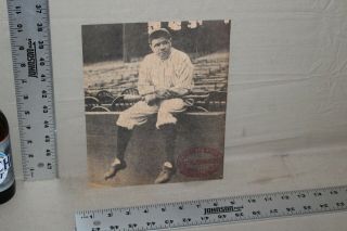 Scarce 1920s Louisville Slugger Baseball Promo Store Sign Babe Ruth Sitting