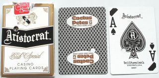 Vintage Cactus Petes Resort Casino Jackpot Nv Table Played Aristocrat Cards Vgc