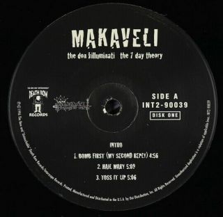 Makaveli - The Don Killuminati (The 7 Day Theory) 2xLP - Death Row VG, 2