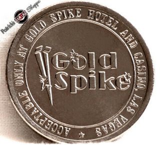 $1 Slot Token Coin Gold Spike Casino 1981 Lm Las Vegas Nevada Gaming