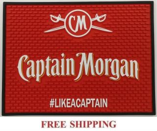 Captain Morgan Rum Likeacaptain Bar Spill Mat Rubber Coaster