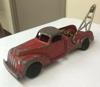 Vintage Hubley Kiddie Toy 474 Fire Truck Red Metal Diecast Firetruck Fd