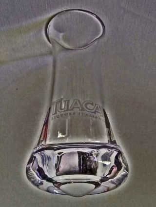 Fun Tuaca Liquore Italiano Shot Glass With Rocking Wobble Base 2 Oz.  4 " Tall