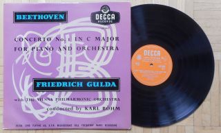 O343 Lxt 2627 Friedrich Gulda Beethoven Piano Concerto No.  1 Bohm Decca