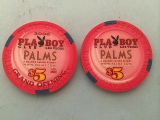 Palms 2006 $5 Playboy Club Grand Opening Chip - Mint/new