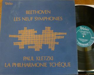 Kletzki / Beethoven The 9 Symphonies / Valois 8 Lp,  10 "