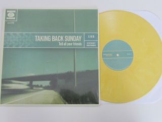 Taking Back Sunday Tell All Your Friends Lp Yellow Vinyl Rare 440 Press Unplayed