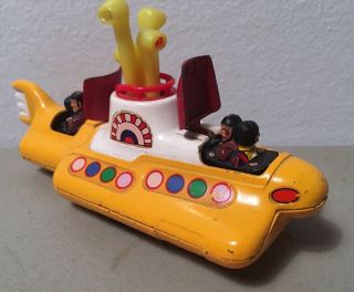 Vintage 1960 ' s Corgi Beatles Yellow Submarine Great Britain Die Cast Toy 2