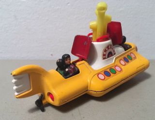Vintage 1960 ' s Corgi Beatles Yellow Submarine Great Britain Die Cast Toy 7