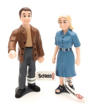 Schleich - Set Of 2: 13425 Father & 13426 Mother,  Approx.  3.  2 Inch (8 Cm)