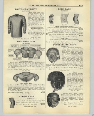 1926 Paper Ad Rawlings Football Leather Helmet Nose Guard Protector Rare Jersey