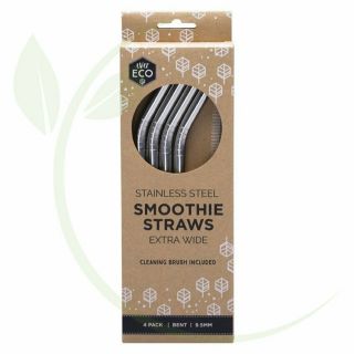 Ever Eco - Stainless Steel Straws - Bent Smoothie Straws (extra Wide) 4