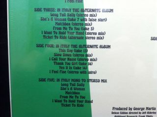BEATLES IN ITALY 2018 4 - LP,  2 - CD,  DVD Box Set STILL 4