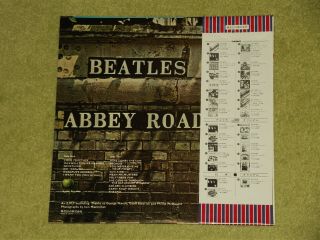 THE BEATLES Abbey Road - RARE 1976 JAPAN VINYL LP,  OBI (EAS - 80560) 2