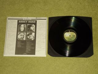 THE BEATLES Abbey Road - RARE 1976 JAPAN VINYL LP,  OBI (EAS - 80560) 3