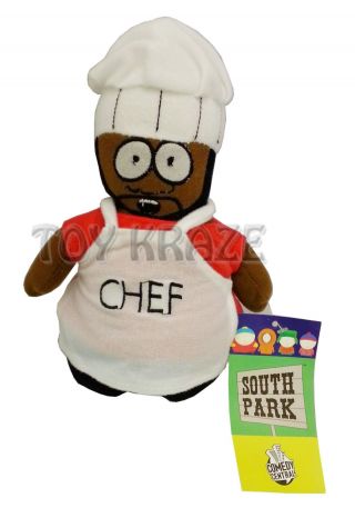 South Park Chef Plush Small Soft Stuffed Doll Toy Figure Licensed 7 " - 8 "