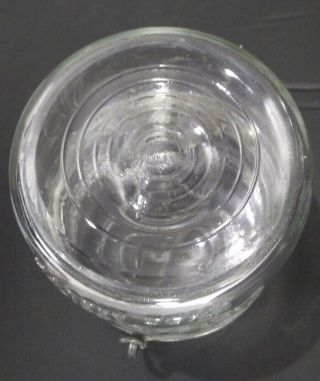 3 VINTAGE CLEAR BALL ECLIPSE WIDE MOUTH PINT JAR WITH WIRE BAIL & LID 4